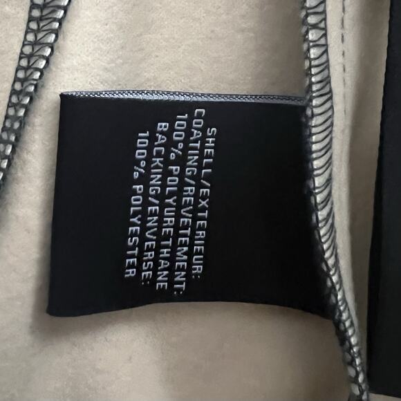 NWT 7 For All Mankind Faux Patent Leather Green Crop Flare Pants - Picture 6 of 6